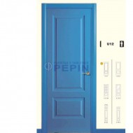 Puerta lacada Mod U12 en azul