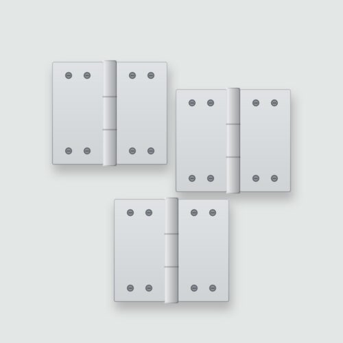 Bisagras de acero inoxidable (pack de 3)
