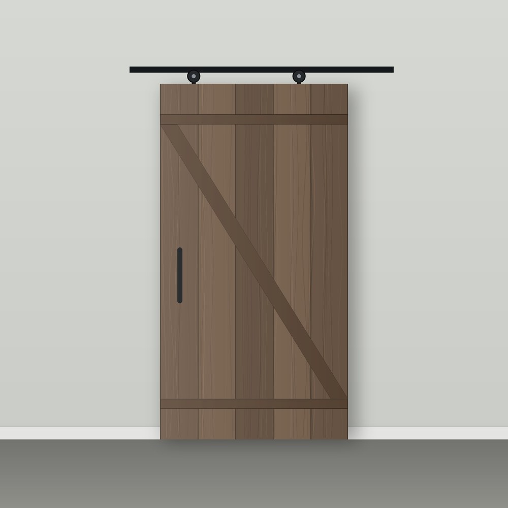 Puerta corredera tipo granero Rústica