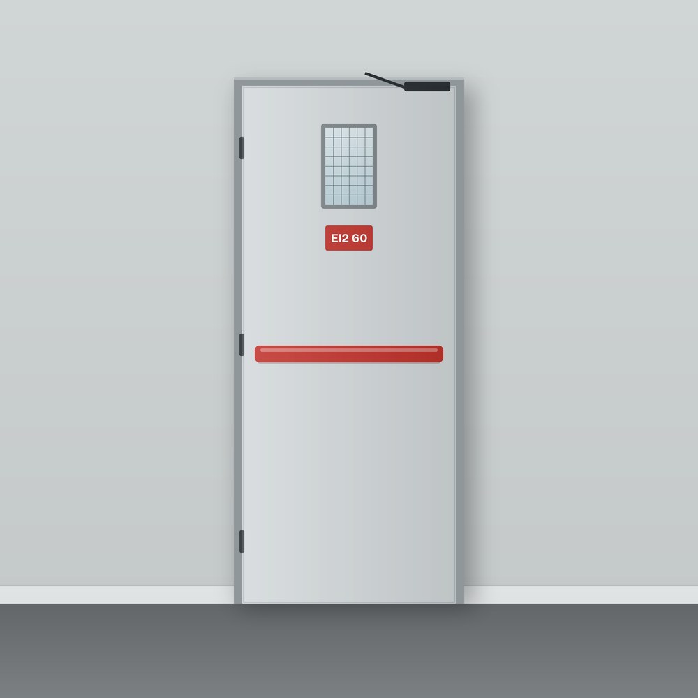 Puerta cortafuegos metálica EI2 60